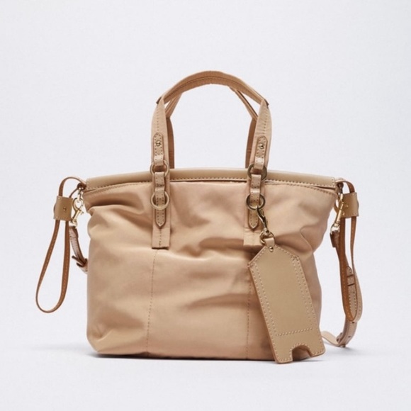 Zara Handbags - Zara Nylon Mini Tote and Crossbody Bag